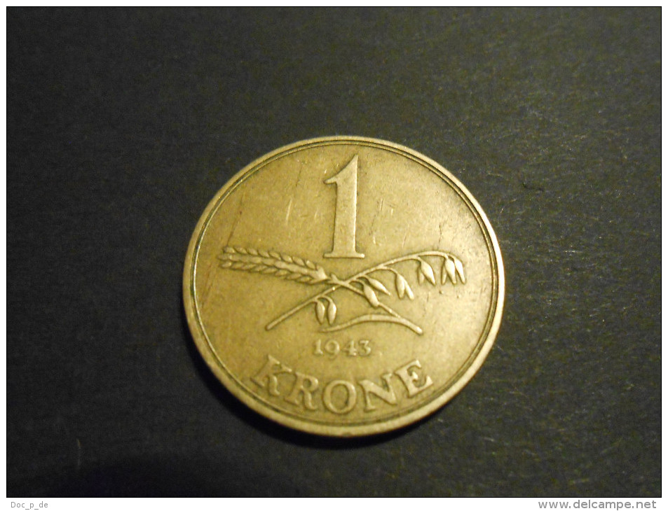 Dänemark - Denmark - 1 Krone 1943 - RAR - Dänemark