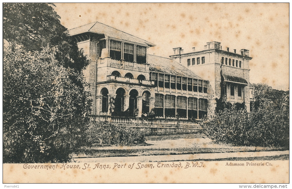 ANTILLES - TRINIDAD - Government House, ST. ANNS , Port Of Spain - Trinidad