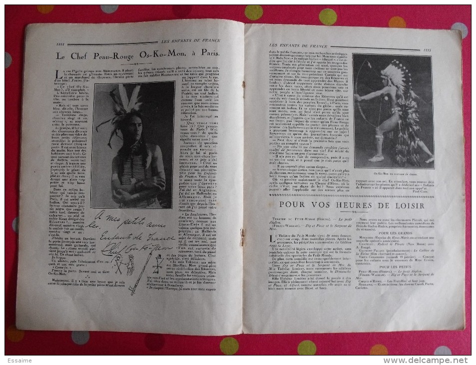 Les Enfants De France. Figaro. N° 46 De 1930. Scoutisme, Peau Rouge, Mowgli - 1900 - 1949