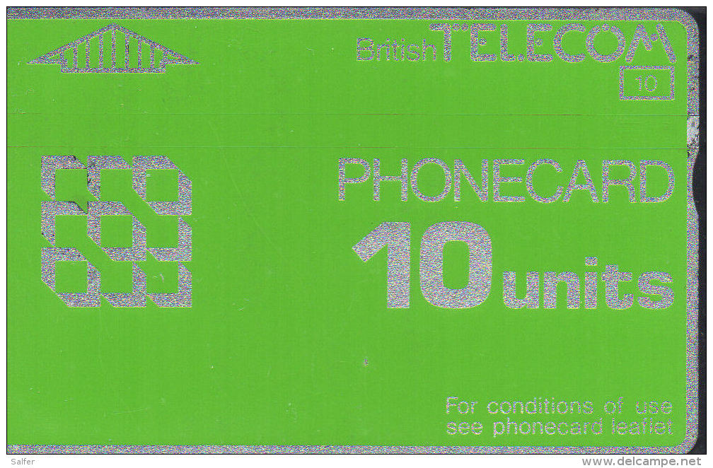 BRITISH TELECOM - Phonecard 10 Units Used - BT Kaarten Voor Hele Wereld (Vooraf Betaald)