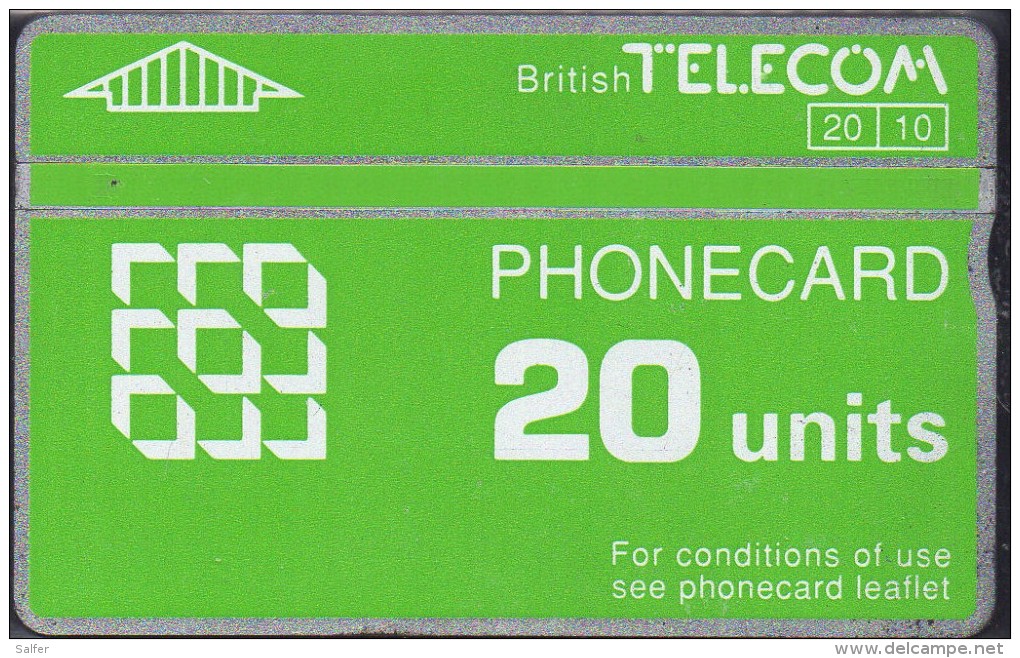 BRITISH TELECOM - Phonecard 20 Units  Used - BT Allgemein (Prepaid)