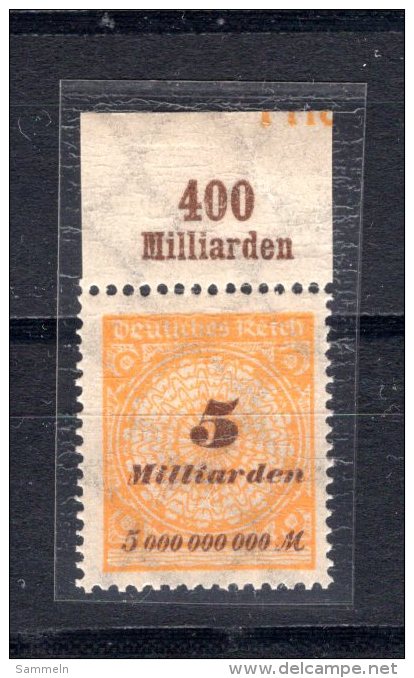 7996 Deutschland Germany Deutsches  Reich Mi 327A Oberrand  Postfrisch - Nuevos