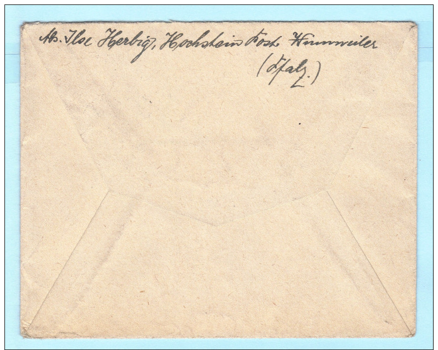 BAYERN - DEUTSCHES REICH Brief Cover - Hochstein-Winnweiler ? - Dorstfeld  (2 Scan)(32555) - Other & Unclassified