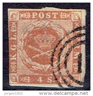 DENMARK  #  FROM 1854   MICHEL DK 4 III - Used Stamps