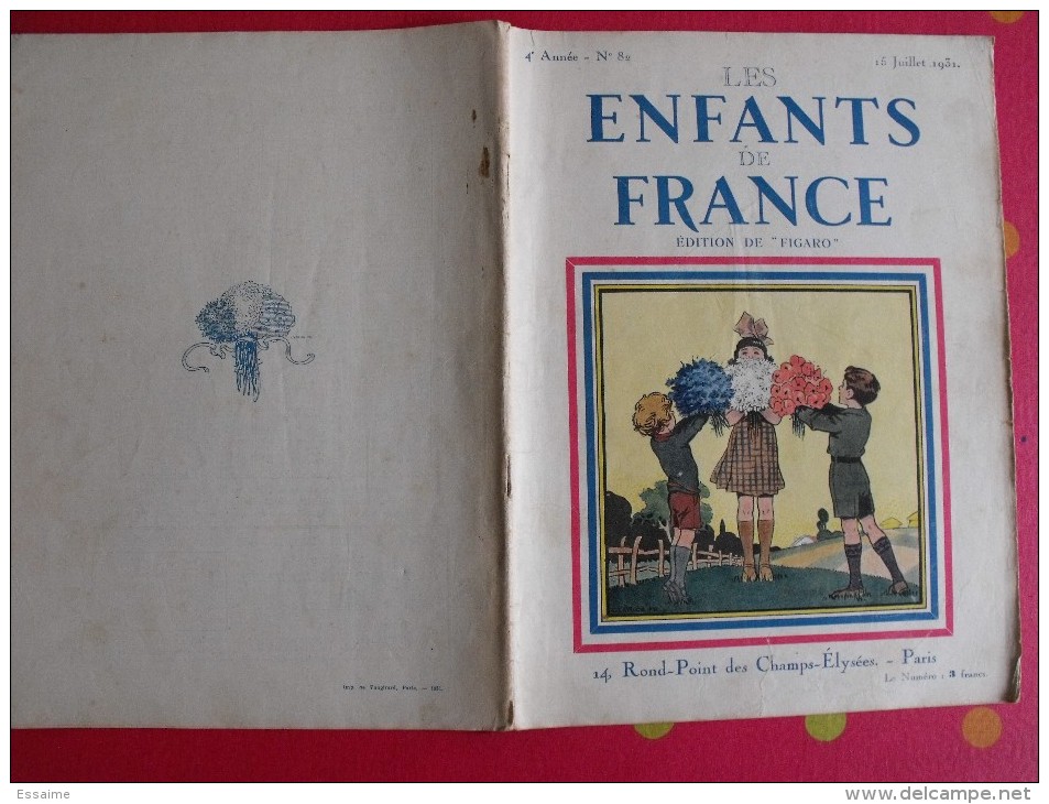 Les Enfants De France. Figaro. N° 82 De 1931. Scoutisme Aviation Général Marchand Géo Franc Jobbé-duval - 1900 - 1949