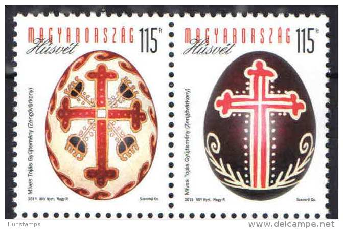 Hungary 2015 / 6.  Easter Set In Pairs MNH (**) - Nuevos