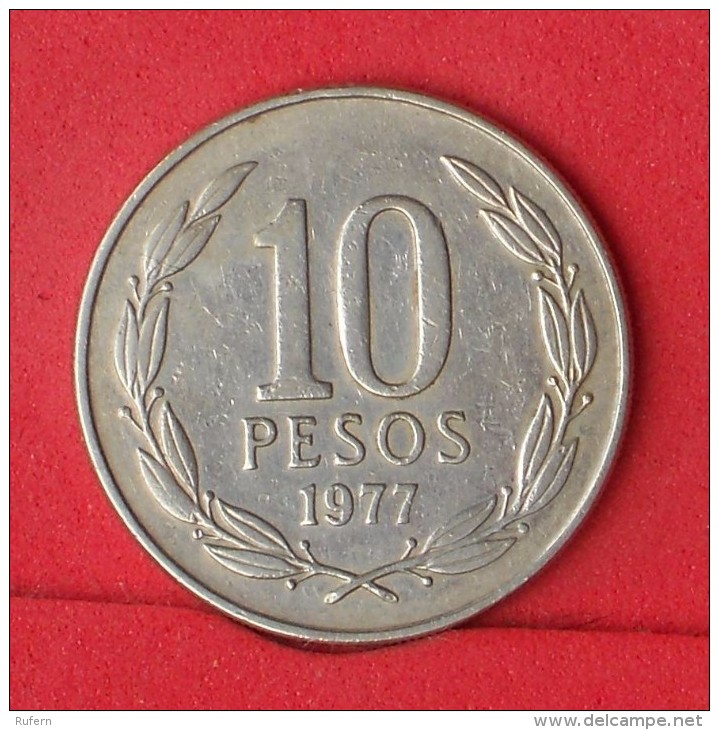 CHILE  10  PESOS  1977   KM# 210  -    (Nº12789) - Chili