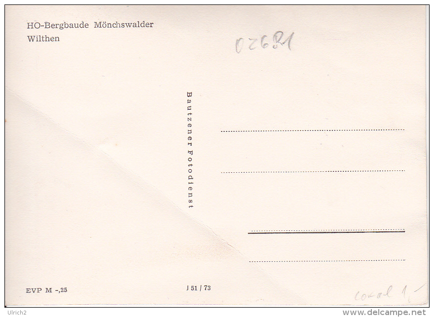 AK Wilthen - HO-Bergbaude Mönchswalder (19241) - Wilthen