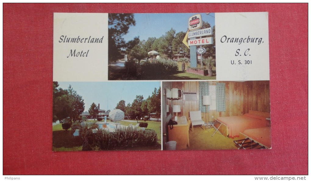 South Carolina> Orangeburg Slumberland  Motel=     =======    Ref  2033 - Orangeburg