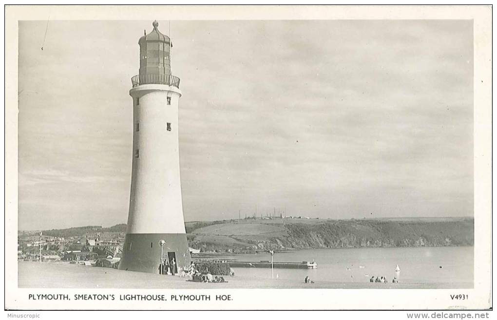CPSM Royaume Uni - Plymouth - Smeaton's Lighthouse - Plymouth