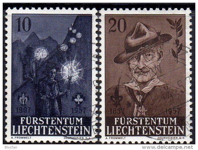 1000 Witze Sprüche Humor Mit 4x Humorkarte Pfadfinder Liechtenstein 360/1,FDC 1+2 O 61€ Fackelzug Scouts Maxicards Of FL - Savoir