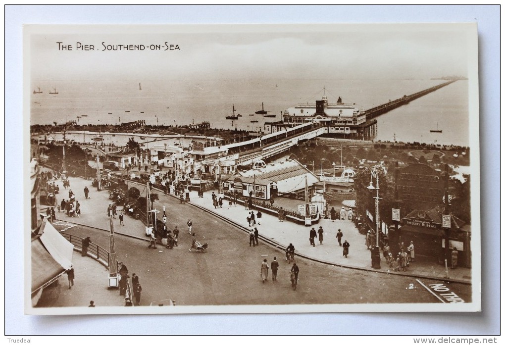 The Pier, Southend-on-Sea - Real Photo Postcard, RPPC - Southend, Westcliff & Leigh
