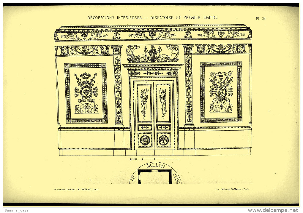 Ca. 1900/1910  - Decorations Interieures - Directoire Et Premier Empire - Baukunst Architektur Ornamente - Architektur