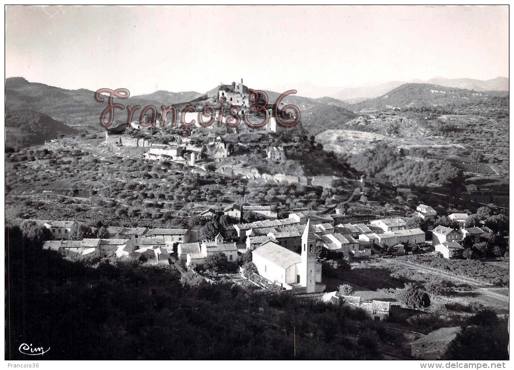 (84) Entrechaux - Vue Générale Et Le Vieux Château - 2 SCANS - Autres & Non Classés