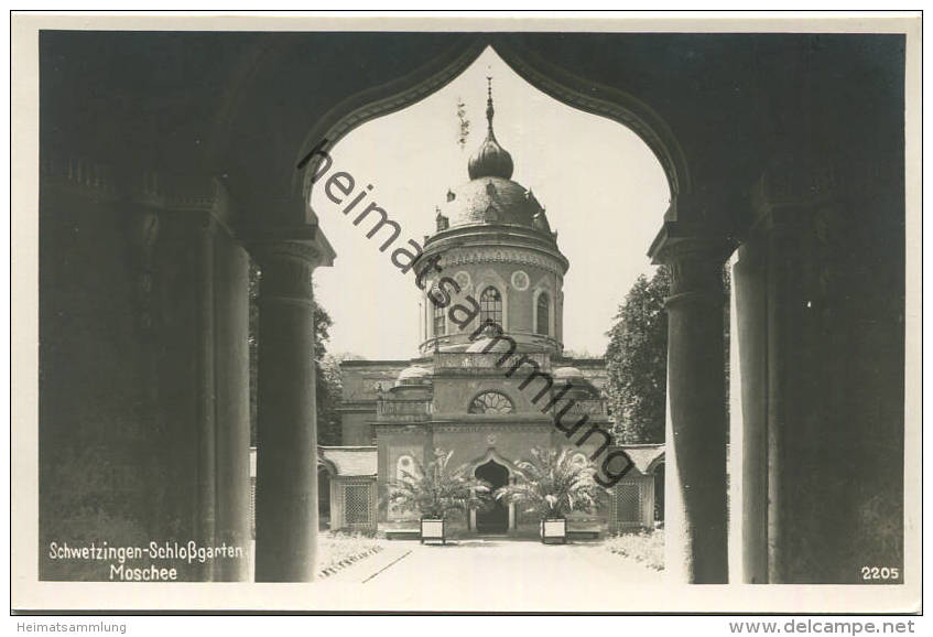 Schwetzingen - Schlossgarten - Moschee Nicolas De Pigage - Foto-AK - Verlag Dr. Sommer & Co. Zuffenhausen-Stuttgart - Schwetzingen