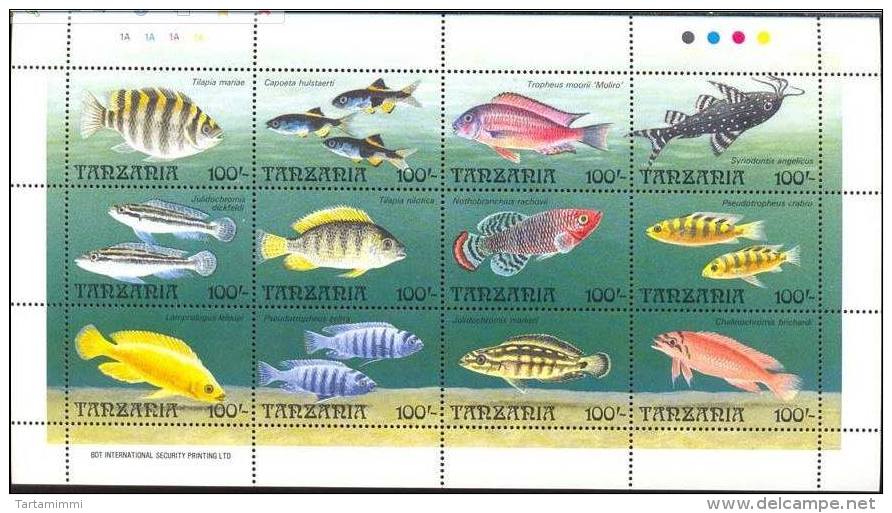 Tanzania Minisheet MNH - Fische