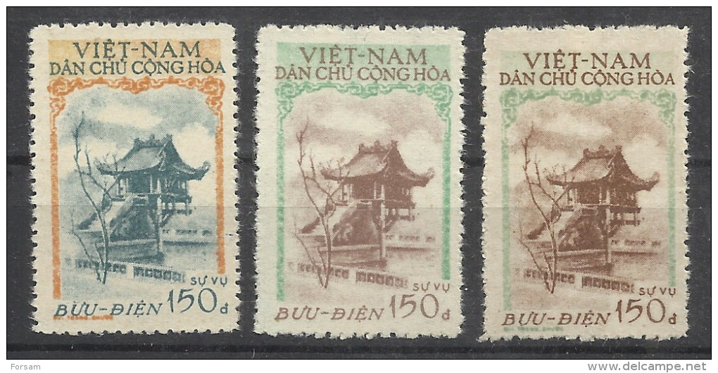 VIETNAM..1957..Michel # 21 I,21 II,22 I..Dienstmarken..MNH...MiCV - 37 Euro. - Vietnam