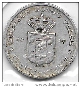 5 Francs 1959 - 1951-1960: Baudouin I