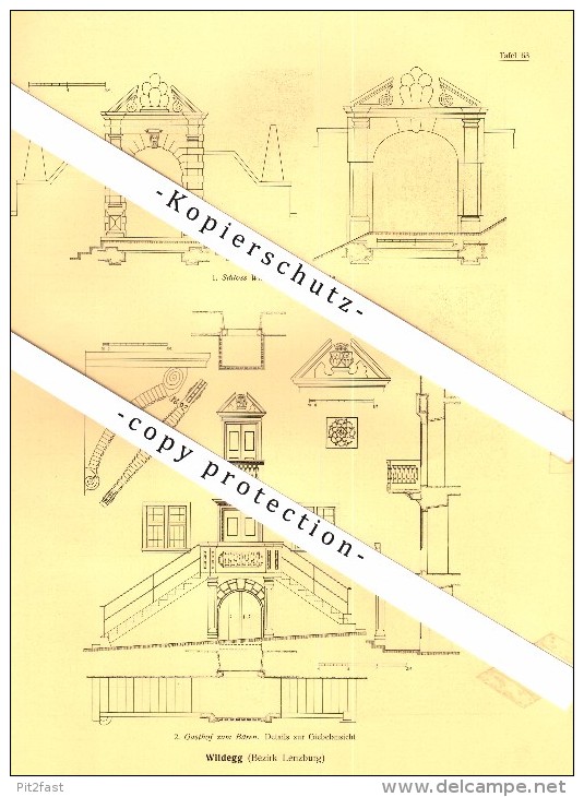 Photographien / Ansichten , 1924 , Wildegg , Möriken , Prospekt , Architektur , Fotos !!! - Wildegg