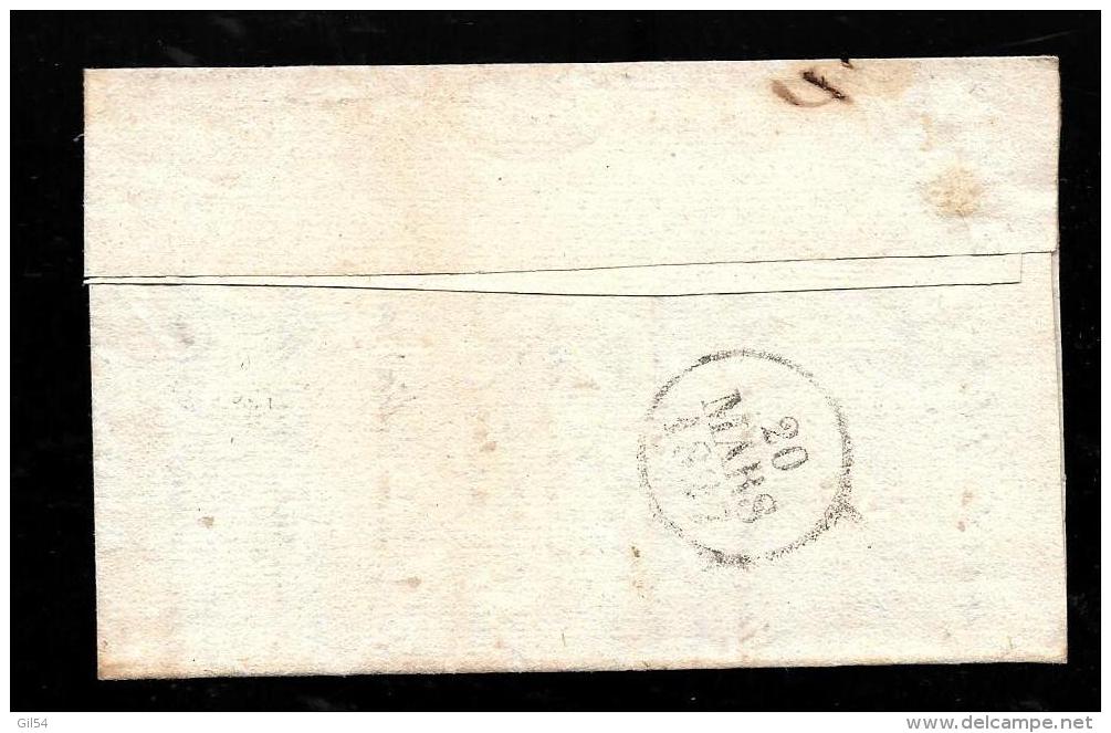 Lac , Marque Linéaire 62 Issoire En 1827 Sur Lettre Avec Correspondance - Ah9803 - 1801-1848: Précurseurs XIX