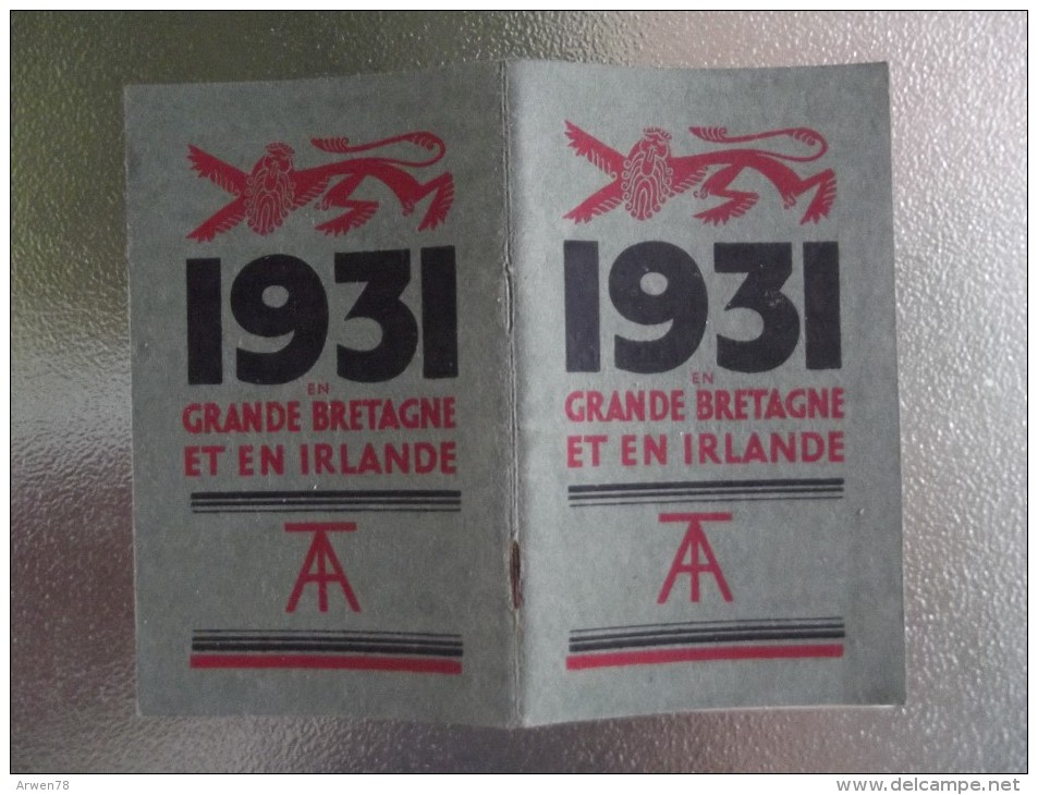 Calendrier Pour L'annee 1931 En Grande Bretagne Et En Irlande Avec Indications Des Activites 56 Pages - Kleinformat : 1921-40