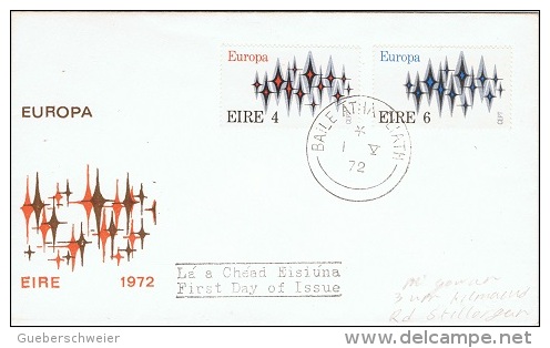 EUR72-L4 - IRLANDE N° 278/79 EUROPA 1972 Sur FDC - FDC