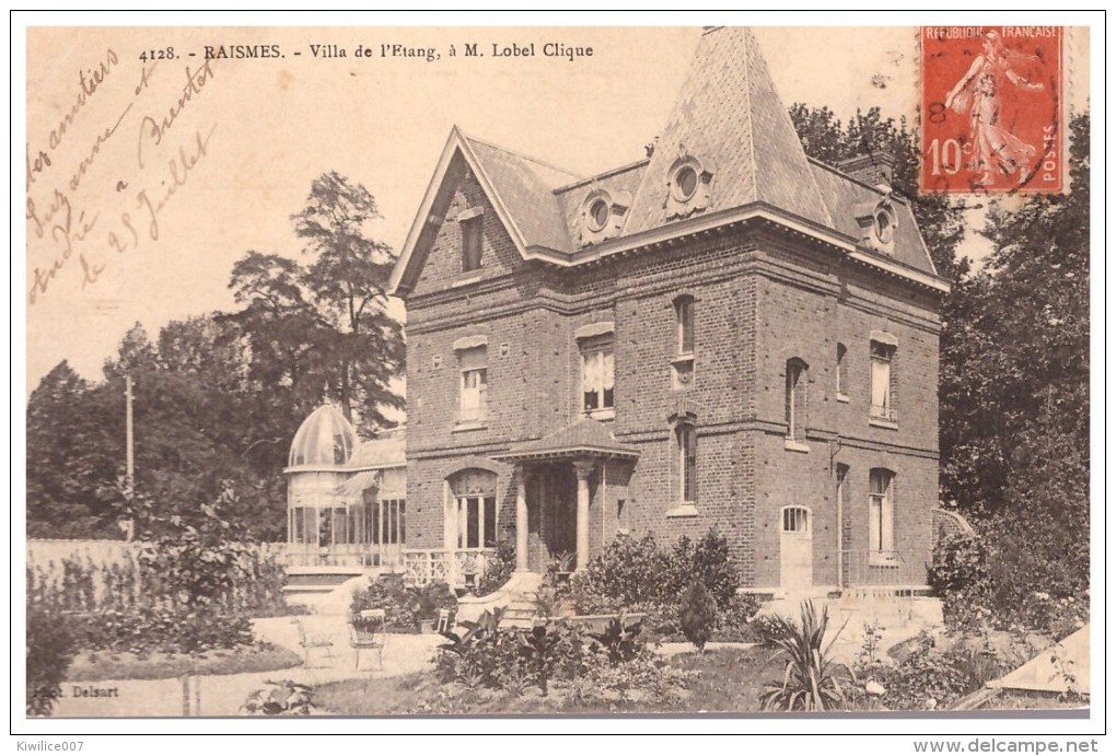CPA RAISMES (Dpt-59) - Villa De L´Etang, à M. Lobel Clique - Raismes
