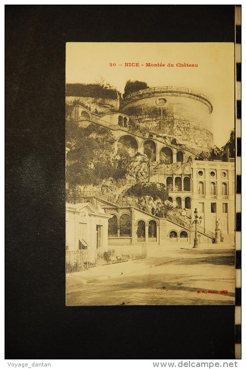 CPA  06,  NICE, Montée Du Chateau ,  20 - Monumenti, Edifici