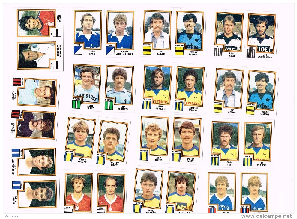 Euro 1984 - France/ Figurine Panini /Tongeren/Aalst/st-niklaas/Mechelen/ Diest/groupe/team /Football/Fußball X 78 !!! - Trading Cards