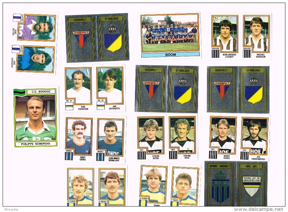 Euro 1984 - France/ Figurine Panini /Tongeren/Aalst/st-niklaas/Mechelen/ Diest/groupe/team /Football/Fußball X 78 !!! - Trading Cards