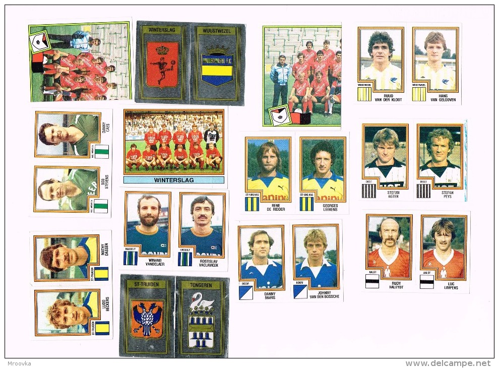 Euro 1984 - France/ Figurine Panini /Tongeren/Aalst/st-niklaas/Mechelen/ Diest/groupe/team /Football/Fußball X 78 !!! - Trading Cards