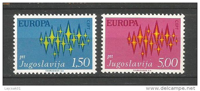 Yugoslavia 1972. Europa CEPT MNH Set - Unused Stamps