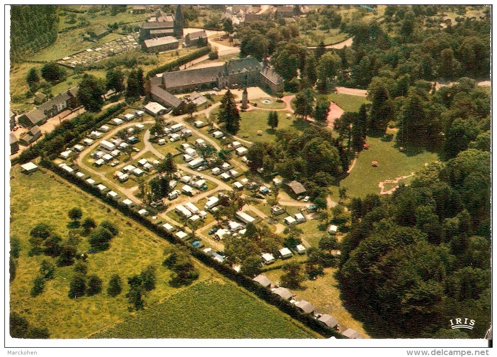 BURDINNE / OTEPPE (4210) :  Centre De Vacances "L´Hirondelle" - Vue Aérienne Du Château, Du Parc Et Du Camping. CPSM. - Burdinne