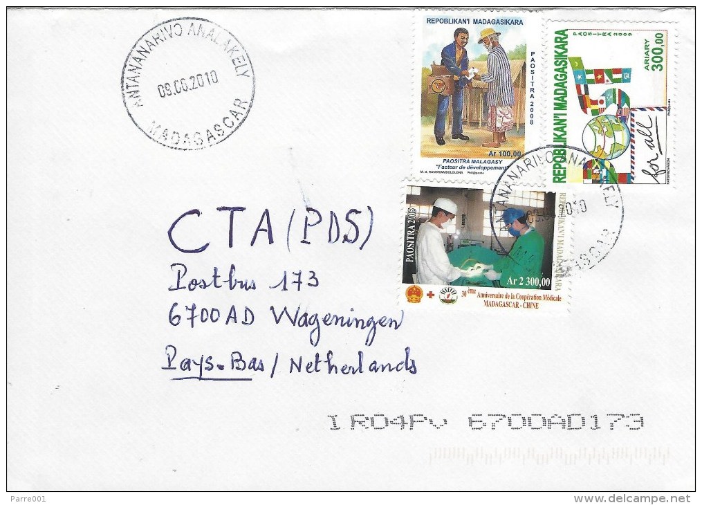 Madagascar 2010 Antananarivo Postman China Cooperation Medical Cover - Madagaskar (1960-...)