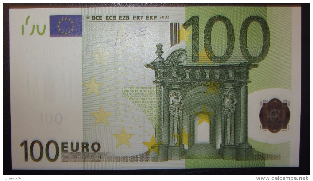 100 EURO Italy J017B5 Serie S Perfect UNC - 100 Euro