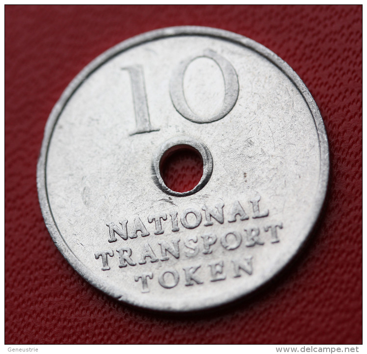 Token Jeton Aluminium " 10 National Transport Token" - Professionals/Firms