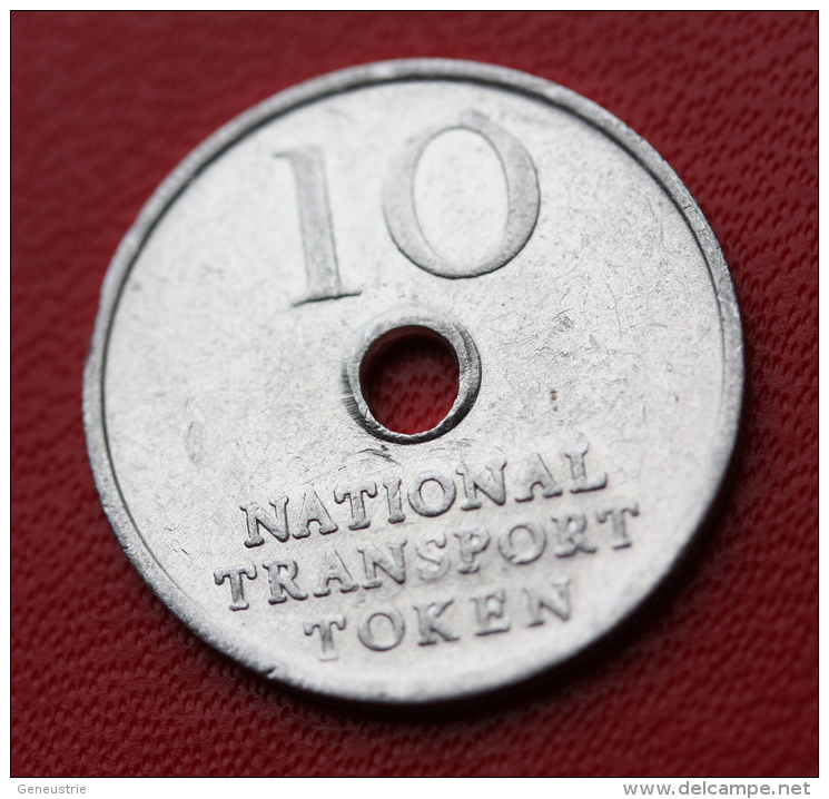 Token Jeton Aluminium " 10 National Transport Token" - Professionnels/De Société