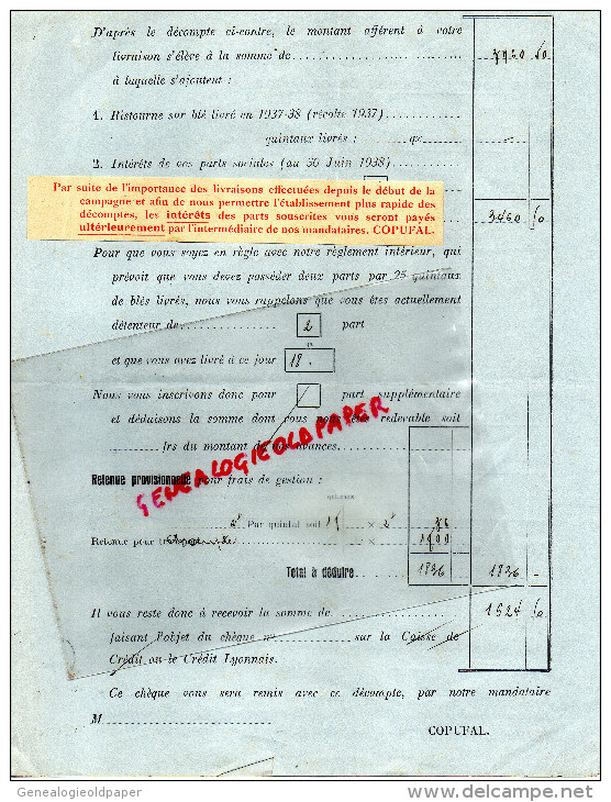 87 - PEYRAT DE BELLAC - PIERRE PUYGRENIER - STE COOPERATIVE AGRICOLE HAUTE VIENNE- COPUFAL- 50 AV. JUILLET LIMOGES- - Sin Clasificación