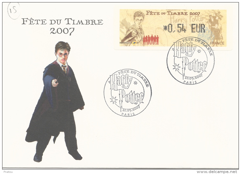 France, ATM Label,  Harry Potter On Cover 0.54€, 2007, MNH VF - 1999-2009 Illustrated Franking Labels