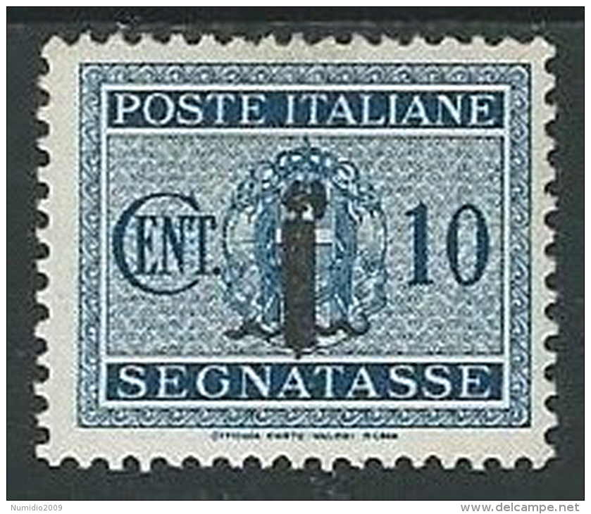 1944 RSI SEGNATASSE FASCETTO 10 CENT MH * - W277 - Postage Due