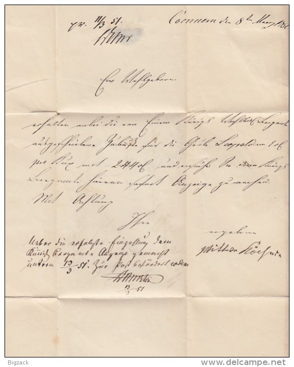 Brief Gel. Von Cönnern Am 8.3.1851 Nach Loebejün Ansehen !!!!!!!!!! - Vorphilatelie