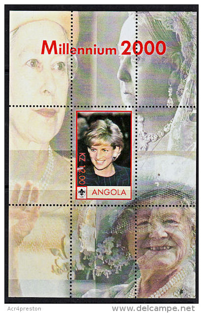 B5156 ANGOLA, Princess Diana,  MNH - Angola