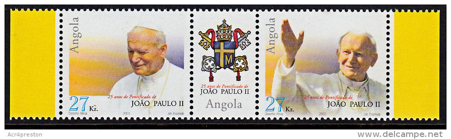 B0410 ANGOLA 2003, SG 1693-4, Pope John-Paul Ll  MNH - Angola