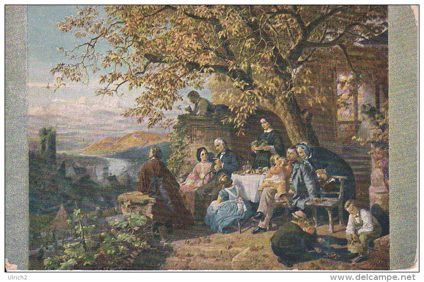 AK Schüz - Weinernte Am Neckar - Feldpost - Bauabtlg. I D. Abschnittsingenieurs Feldpost Nr. 85 - 1917  (19277) - Paintings