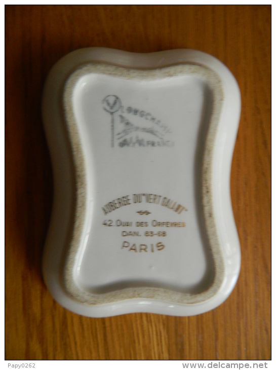 2990 ) PARIS - CENDRIER - AUBERGE DU VERT- GALANT- 42 QUAI DES ORFEVRES - Porcelain