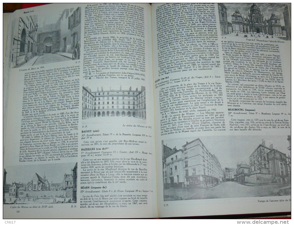 DICTIONNAIRE HISTORIQUE DES RUES DE PARIS /1600 PAGES/ 5334 RUES /EN 3 TOMES AK/LZ +SUPL/2343 ILLUST EDIT DE MINUIT 1976
