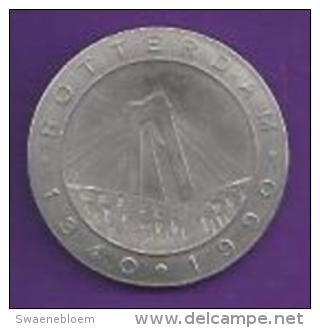 Jeton.- Rotterdam 1340 - 1990 - PORTER . 2 Scans - Souvenirmunten (elongated Coins)