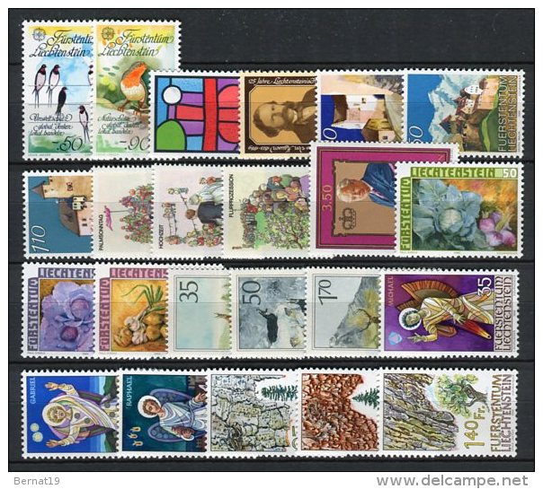 Liechtenstein 1986 Complete Year Set ** MNH - Années Complètes