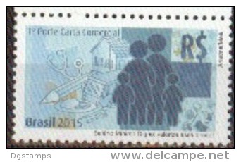 Brasil 2015 ** Salario Mínimo Digno. Valoriza Ese Derecho.  See Desc - Unused Stamps