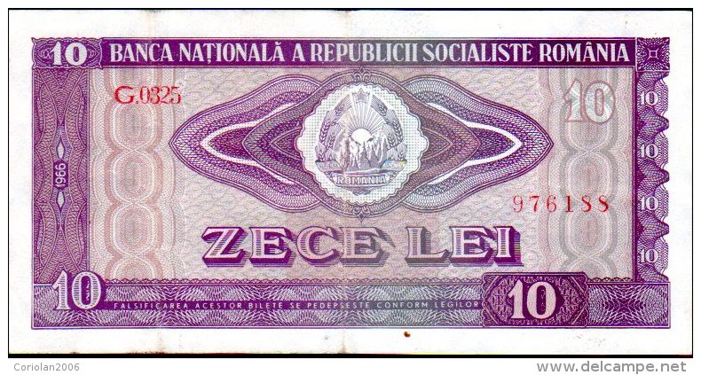 Romania 1966 / 10 Lei / Good - Romania